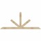 Ekena Millwork Saratoga Rough Sawn Timber Gable Bracket, Douglas Fir, 84"W x 35"H x 2"D x 4"F, 10/12 Pitch GBW084X35X0204SAR00RDF - alternate 1